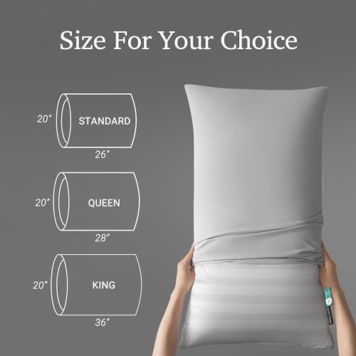 King Size Feather & Down Pillow Set - White 2-Pack Hotel Quality