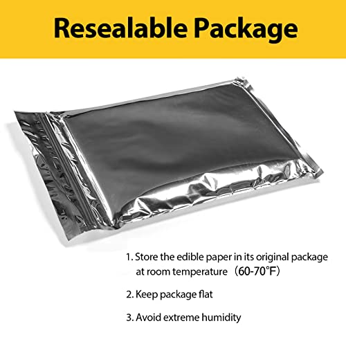 CRANBOLY 25 pcs Edible Paper 11.7" x 8.3" A4 Frosting Sheets
