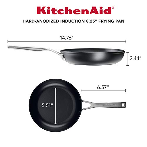 KitchenAid 8.25-Inch Hard-Anodized Induction Nonstick Skillet - Black