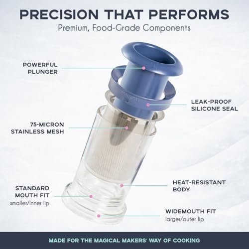 Magical Butter Filter Press - BPA-Free Reusable Straining System & Brush - Magical Filter Press