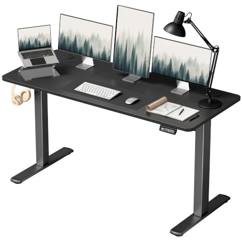 Furmax 55-Inch Electric Height Adjustable Standing Desk Black - Home Office