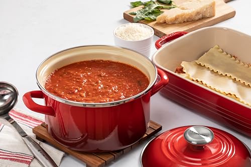 Le Creuset Enamel on Steel Petite Stockpot - 3.8 Qt. Oyster Variation