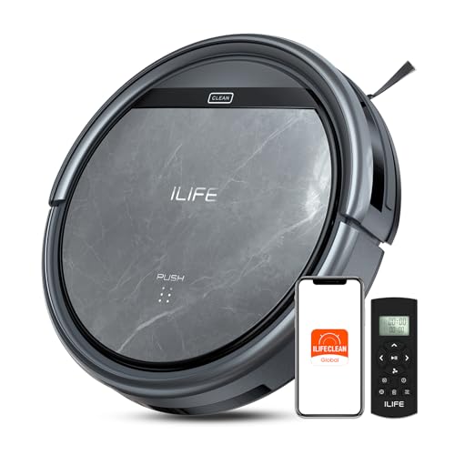 ILIFE V5s Max Robot Vacuum Gray 4000Pa Strong Suction Gyro Navigation