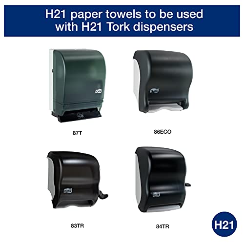 Tork Natural Paper Hand Towel Roll - 6 Rolls x 800 Ft, Universal Compatibility, Eco-Friendly, H21 Dispenser