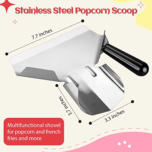 Essenya 202 Pcs Popcorn Bags Set with Scoop & Salt Shaker for Movie Night