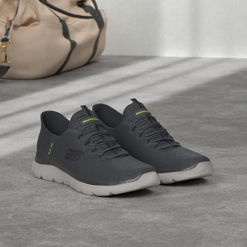 Skechers Men's Summits High Range Slip-In Shoes - Charcoal 10.5 Wide