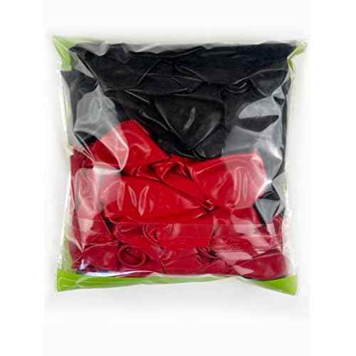TNWBA Red Black Balloons,100 pcs 12 inch Latex Balloons,birthday party decoration