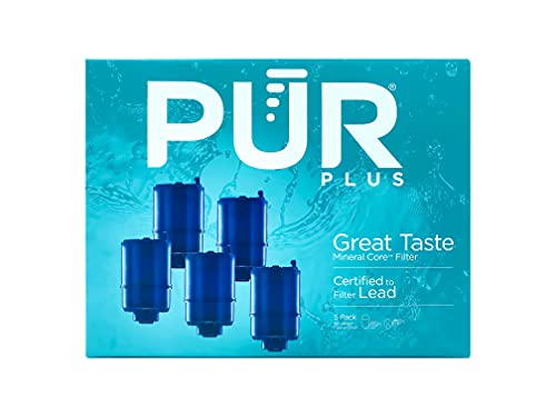PUR Faucet Mount Water Filter Replacement 5-Pack - Removes Lead & Contaminants