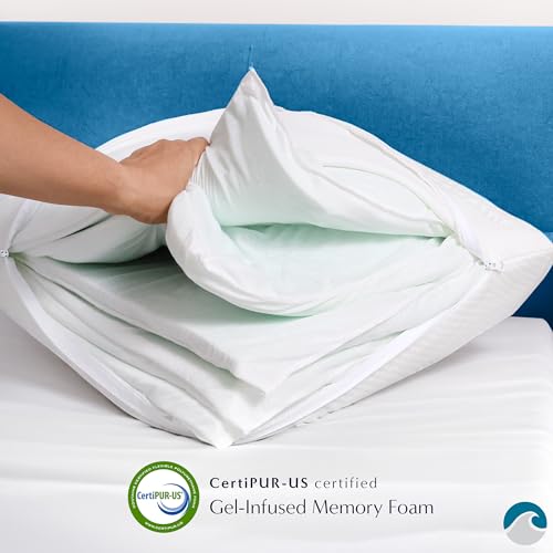 Bluewave Bedding Versalayer King Adjustable Memory Foam Pillow - 20 Heights, Firmness Options