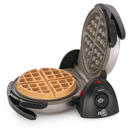 Ceramic FlipSide Belgian Waffle Maker - Extra Thick 7-Inch Waffles, Adjustable Temperature, Cool-Touch Handles - Variation 1