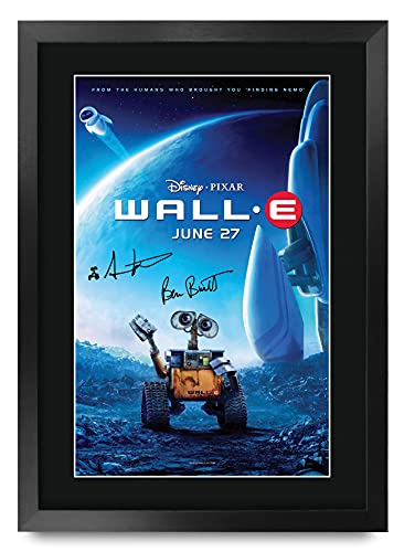 Wall-E Movie Poster 16x12 Inch Framed Autograph Memorabilia Gift