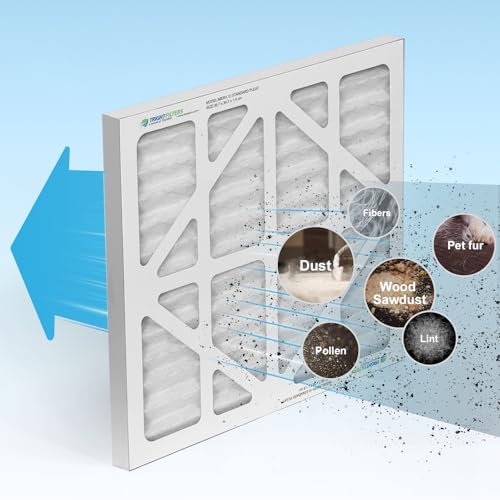 ALORAIR 5-Pack MERV-10 Air Filters for PureAiro HEPA Pro/MAX Air Scrubber, 14.5x13.7x0.8 in