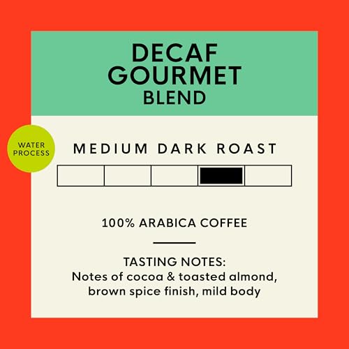 Decaf Gourmet Whole Bean Coffee - 2 lb Bag | Swiss Water Process, Arabica, Medium Roast, Sustainably Sourced