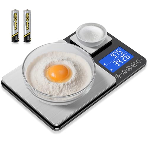 Dual Platform Food Kitchen Scale with 0.01g/0.001oz High Precision,