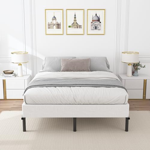 Snaye Queen Size Box Spring 8 Inch High, Heavy Duty Metal Bed Base, Noise-Free, Easy Assembly