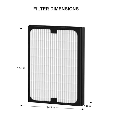 Ganteny Particle Filter Replacement for Blueair 200/300 Series Air Purifiers - 2 Pack, HEPA Filter, Compatible with Models 201-303, Air Cleaner, Vari: Particle Filter
