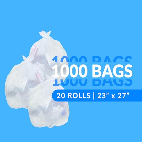 Reli 6-10 Gallon Trash Bags Bulk Pack - Leak-Proof Clear Garbage Bags