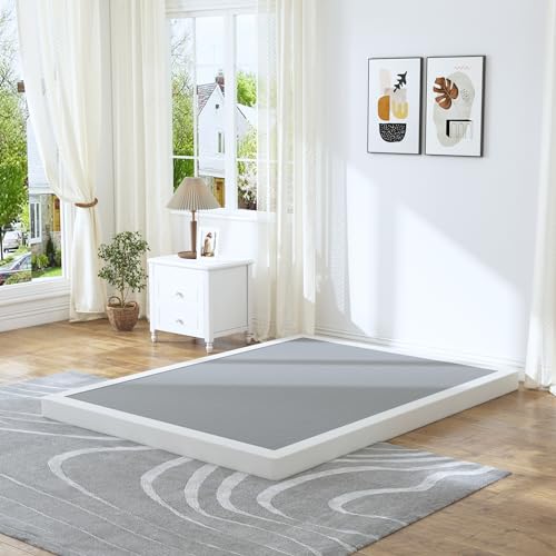 King Size Low Profile 3 Inch Mattress Foundation Box Spring - Heavy Duty Support