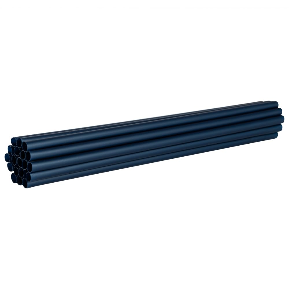 Restaurantware-Basic Nature 8.3 Inch Disposable Straws, 100 Sustainable Straws - Sturdy, Won't Alter Flavors, Midnight Blue PLA/PBAT Straw, For Hot And Cold Drinks