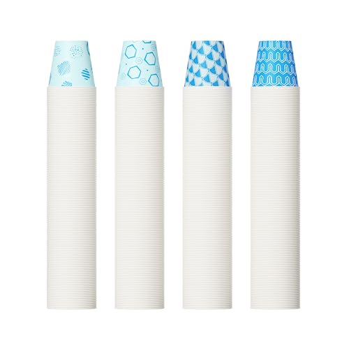 JOLLY PARTY 1800 Pack 3oz Disposable Paper Mouthwash Cups - Bathroom & Party Use