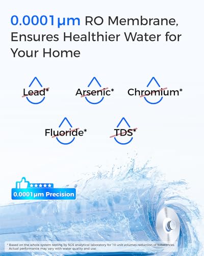 Waterdrop G3-N2RO Replacement Filter for G3-W 400 GPD RO System - Long-Lasting Purification