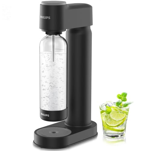 Philips Sparkling Water Maker Soda Streaming Machine Black Plastic