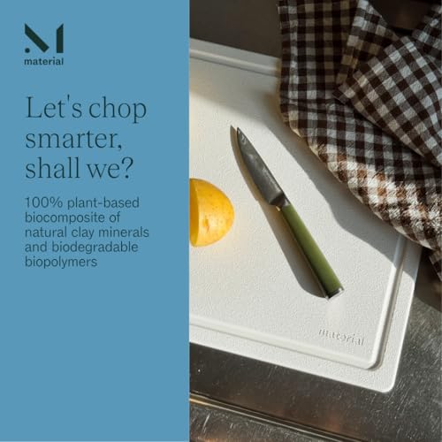 Eco-Friendly Microplastic-Free Cutting Board - Large Ocean Charcuterie Board, Dishwasher Safe, Knife-Friendly, 17.5x12 Inches - Variation Ocean