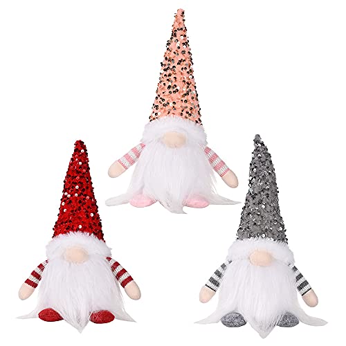 Gray Plush Christmas Gnome with Light & Bendable Nordic Hat - Holiday Decor
