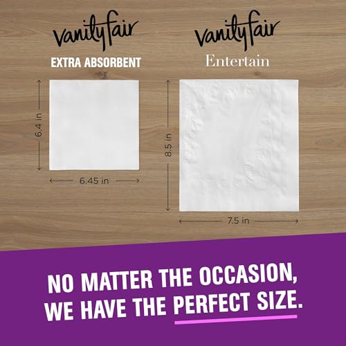 Disposable Dinner Napkins - Vanity Fair Extra Absorbent 960 Count - Pack of 1