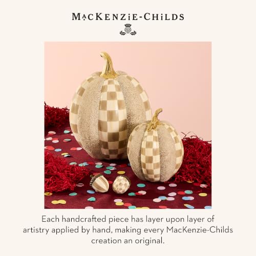 Resin Acorn Figurines Set - Brown and White Mocha Check - Chocolate Variation, 2-Pack