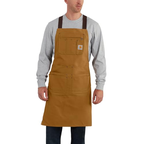 Carhartt Men's Duck Apron - One Size, Brown Work Utility Apron