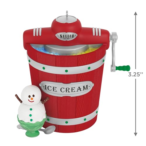 Hallmark Keepsake Nellco Ice Cream Maker Christmas Ornament with Lights & Music