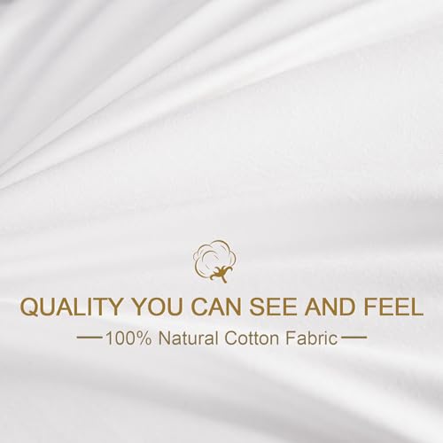 White Standard Size Hotel Quality Bed Pillows Set of 4 - Cooling Down Alternative 18x26
