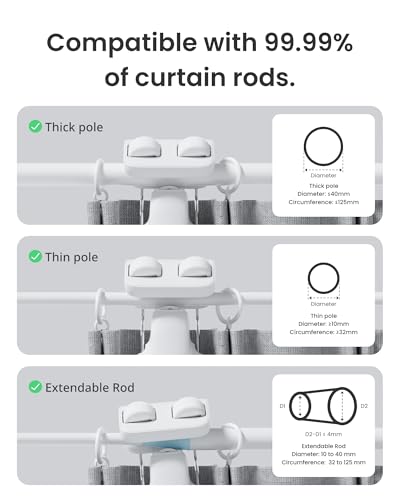 SwitchBot Automatic Curtain Opener Rod Version Bluetooth Smart Control with App & Timer