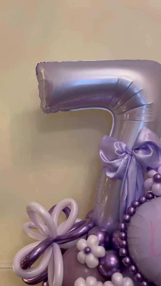 Lilac 9 Balloon | 40-Inch Lavender Number Balloon for 9th Birthday Decorations