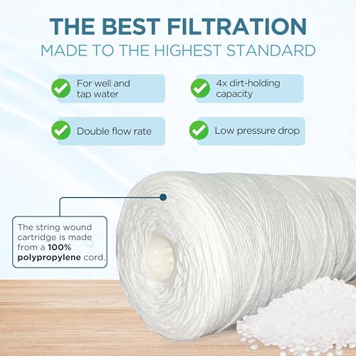 Pelican Water 10-inch 5 Micron Sediment Replacement Filter - 4 Pack