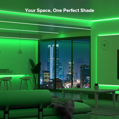 USB-Powered Green FCOB LED Strip 6.56ft 320 LEDs/m for TV Backlight