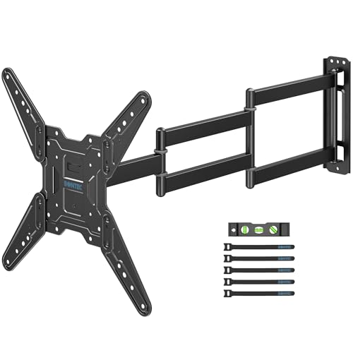 BONTEC Long Arm TV Wall Mount for 26–65 Inch Screens - Full Motion & 37.4" Extension