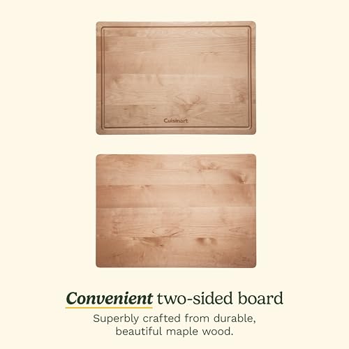 Cuisinart 17-inch Maple Wood Reversible Cutting & Serving Board CWB-17M