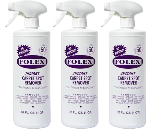 Carpet Spot Remover Spray 32oz Pack of 3 - Fast Stain & Odor Removal