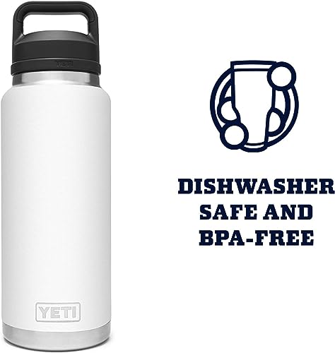 YETI Rambler 36 oz Bottle - Vacuum Insulated Stainless Steel with Leakproof Chug Cap - Navy