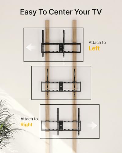 Heavy Duty Fixed TV Wall Mount for 43-100 Inch Screens - 200 lbs Capacity - 43"-100" Fixed