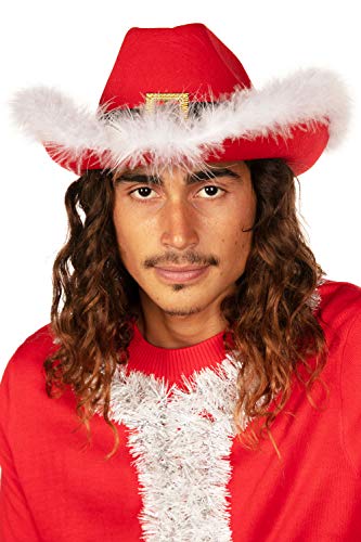 Tipsy Elves Red Christmas Hats for Men and Women - Funny Unisex Holiday Cap
