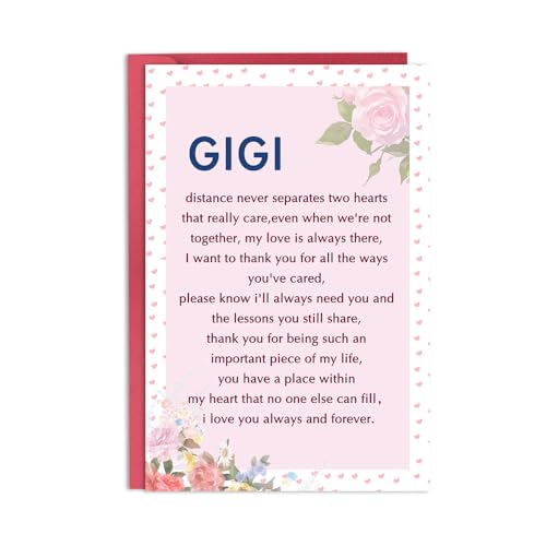 Gigi Christmas Birthday Appreciation Cards for Nana Grandma Women Gift