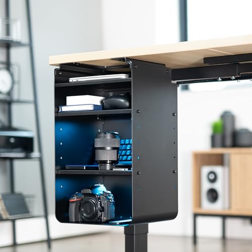 VIVO Under Desk Storage Cabinet with 4 Shelves, Steel Office Organizer