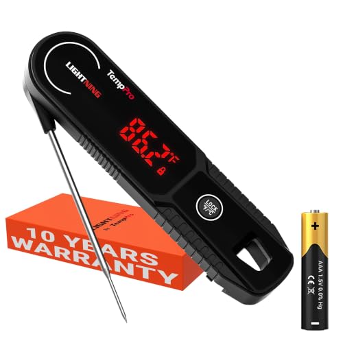 TempPro TempSwift 1 Sec Instant Read Digital Meat Thermometer Black