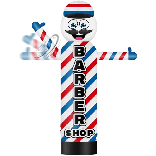 Barber Shop 9FT Inflatable Waver - 18'' Diameter Wacky Wavy Dancing Guy for Outdoor Advertising (Blower Not Included)