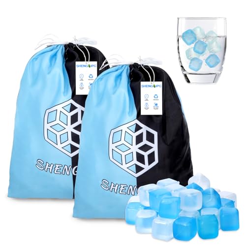 Blue Reusable Ice Cubes 720 Pack for Cold Therapy & Beverage Cooling