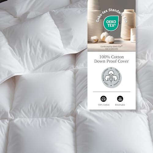 All Season King Size Goose Feather Down Fiber Comforter - Hotel Grand