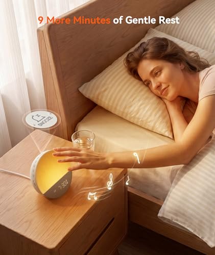 Dreamegg Sunrise Alarm Clock with Natural Wake Up Light & White Noise Machine
